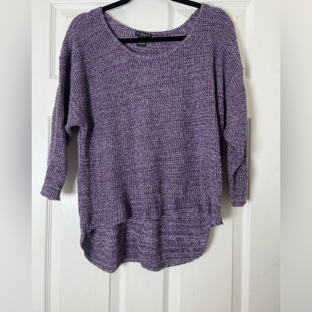 Bay Studio Petite Purple Sweater Size Petite Medium
